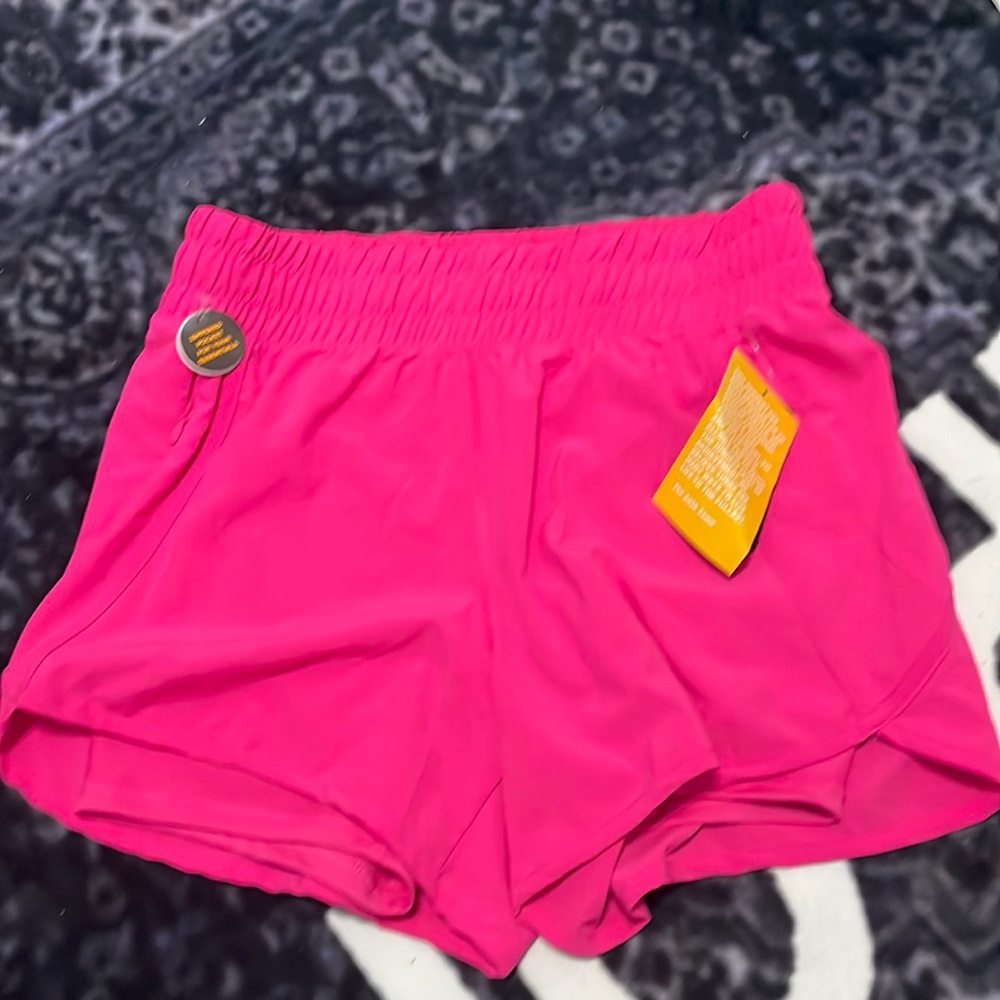 Hot pink shorts